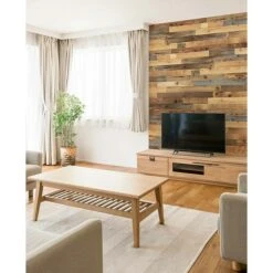 Wodewa Echtholzriemchen 1000 Original Altholz 1.000 X 100 Mm, Stärke: 6 Mm - 8 Mm, Verklebung -Innendekorationen 12 857