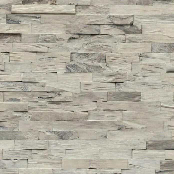 Indo Holzpaneel 3D Wall Beachwood Sun Bleached Hevea, 610 X 150 X 10 Mm, 10 Paneele 4 Indo Holzpaneel 3D Wall Beachwood Sun Bleached Hevea, 610 X 150 X 10 Mm, 10 Paneele – Bild 2
