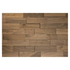 Wodewa Echtholzriemchen 200 Nussbaum 200 X 50 Mm, 2 Mm - 6 Mm, 1 M², Strukturiert Unbehandelt