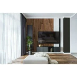 Wodewa Echtholzriemchen 1000 Nussbaum 1.000 X 100 Mm, Stärke: 3 Mm - 6 Mm, 1 M², Verklebung -Innendekorationen 12 888