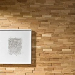 Wodewa Echtholzriemchen 200 Eiche Natur 200 X 50 Mm, Stärke: 2 Mm - 6 Mm, 1 M², UV-geölt -Innendekorationen 12 903