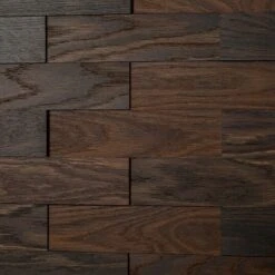 Wodewa Echtholzriemchen 200 Eiche Tabak 200 X 50 Mm, Stärke: 2 Mm - 6 Mm, 1 M², UV-geölt