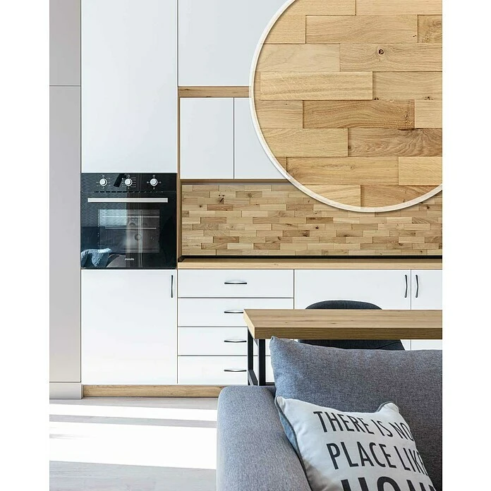 Wodewa Echtholzriemchen 200 Eiche Rustikal 200 X 50 Mm, Stärke: 2 Mm - 6 Mm, 1 M², Strukturiert Unbehandelt 7 Wodewa Echtholzriemchen 200 Eiche Rustikal 200 X 50 Mm, Stärke: 2 Mm - 6 Mm, 1 M², Strukturiert Unbehandelt – Bild 5