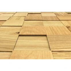 Wodewa Holzmosaik 50 Eiche 300 X 300 Mm, Stärke: 5 Mm - 8 Mm, 1 Matte, UV-geölt -Innendekorationen 12 948