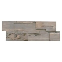 Indo Holzpaneel 3D Wall Driftwood Molucca Sea Hevea, 560 X 200 X 10 Mm, 9 Paneele