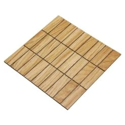Wodewa Holzmosaik Eiche 288 X 288 X 4 Mm, 1 Matte, Motiv: Rechtecke