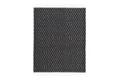 Rain Überwurf, 130 X 180 Cm, Schwarz – Weiß -Innendekorationen 13710 Rain Throw Black White angle 2