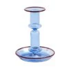 Hay Flare Kerzenhalter, Mittel, Hellblau Mit Rotem Rand -Innendekorationen 152Hay 21 TH