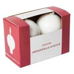 Antique Kugelkerze, 2 Stück