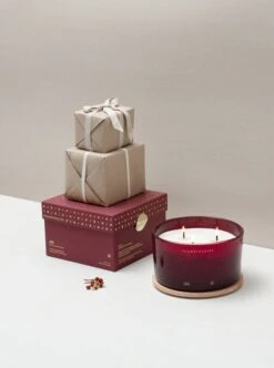 Skandinavisk Duftkerze Mit Deckel, JUL, Drei Dochte -Innendekorationen 20118 100 STYLING JUL SCENTED CANDLE 475G