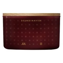 Skandinavisk Duftkerze Mit Deckel, JUL, Drei Dochte