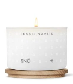 Skandinavisk Duftkerzen-Set 2 Stück, WHITE CHRISTMAS -Innendekorationen 20214 3 SNO CANDLE 90G