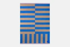 Stripe Überwurf, 130 X 180 Cm, Blau - Beige -Innendekorationen 30540StripeThrowBlueBeige03 2048x2048