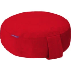 Farbenfreunde Interieur Bodensitz- & Yogakissen Aus Nicky - Ø 31 Cm - Höhe 11 Cm - Tomate