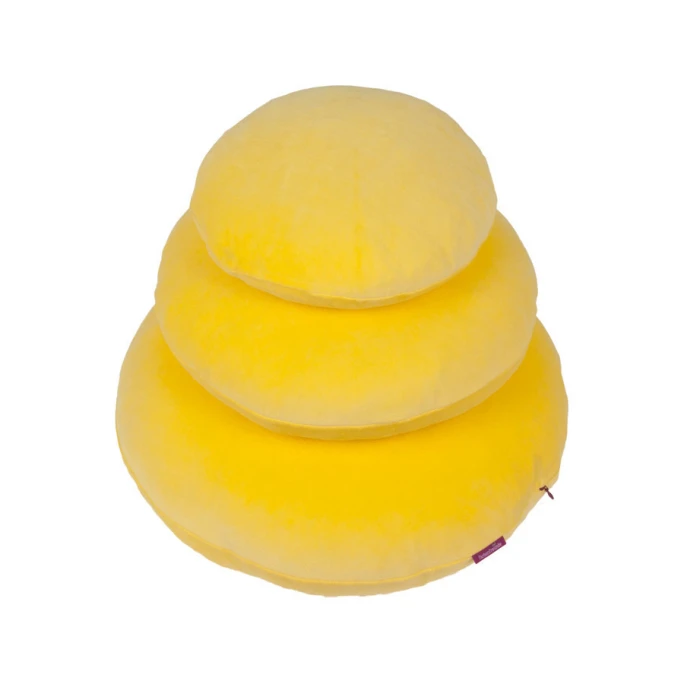 Farbenfreunde Kissenhülle Rund Aus Nicky-Stoff - ø40 Cm - Zitrone 3 Farbenfreunde Kissenhülle Rund Aus Nicky-Stoff - ø40 Cm - Zitrone