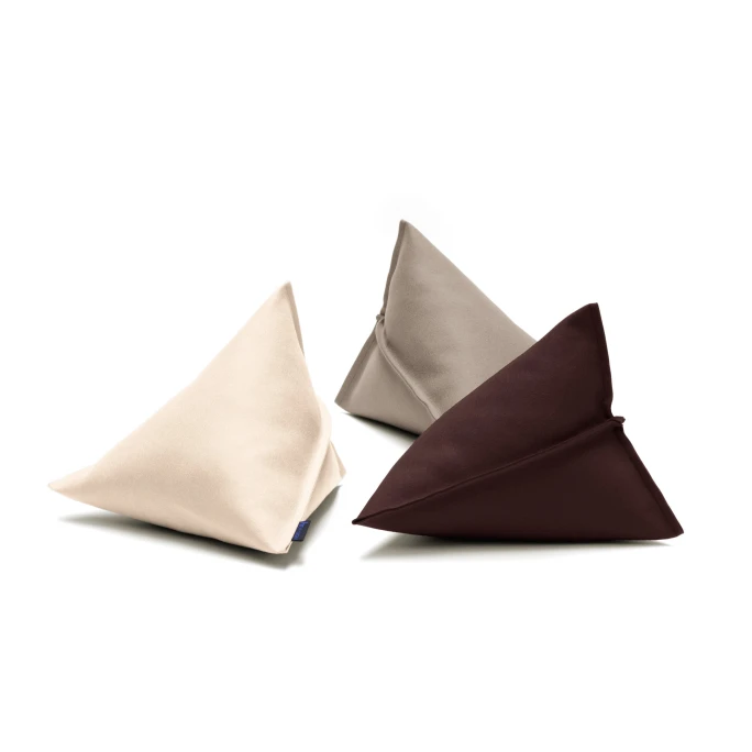 HEY-SIGN LILY Dreieck-Kissen Mit Füllung - 44x44x35 Cm - Aqua 5 HEY-SIGN LILY Dreieck-Kissen Mit Füllung - 44x44x35 Cm - Aqua – Bild 3