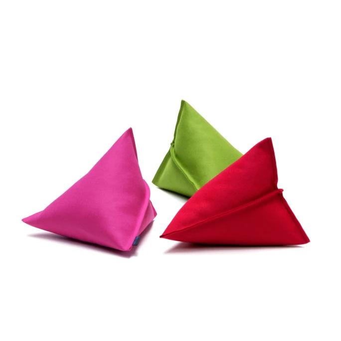 HEY-SIGN LILY Dreieck-Kissen Mit Füllung - 44x44x35 Cm - Aqua 6 HEY-SIGN LILY Dreieck-Kissen Mit Füllung - 44x44x35 Cm - Aqua – Bild 4