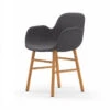 Normann Copenhagen Normann Form Oak Lehnstuhl Textil-gepolstert Steelcut Trio - H 80 X B 56 X T 52 Cm - Dark Grey 153 -Innendekorationen 330901 big 0