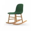 Normann Copenhagen Normann Rocking Oak Schaukelstuhl Textil-gepolstert Remix - H 73 X B 47 X T 67 Cm - Green - 982 -Innendekorationen 331024 big 0