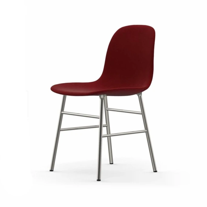 Normann Copenhagen Normann Form Chrome Stuhl Textil-gepolstert Breeze Fusion - H 80 X B 48 X T 52 Cm - Red 4401 3 Normann Copenhagen Normann Form Chrome Stuhl Textil-gepolstert Breeze Fusion - H 80 X B 48 X T 52 Cm - Red 4401