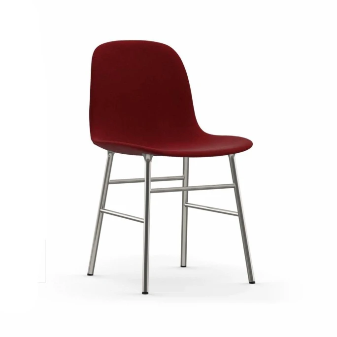 Normann Copenhagen Normann Form Chrome Stuhl Textil-gepolstert Breeze Fusion - H 80 X B 48 X T 52 Cm - Red 4401 4 Normann Copenhagen Normann Form Chrome Stuhl Textil-gepolstert Breeze Fusion - H 80 X B 48 X T 52 Cm - Red 4401 – Bild 2
