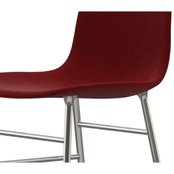 Normann Copenhagen Normann Form Chrome Stuhl Textil-gepolstert Breeze Fusion - H 80 X B 48 X T 52 Cm - Red 4401 5 Normann Copenhagen Normann Form Chrome Stuhl Textil-gepolstert Breeze Fusion - H 80 X B 48 X T 52 Cm - Red 4401 – Bild 3