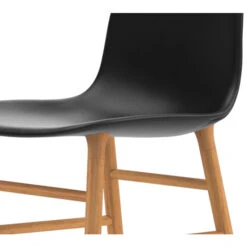 Normann Copenhagen Normann Form Oak Stuhl Leder-gepolstert Tango - H 80 X B 48 X T 52 Cm - Black-41599 -Innendekorationen 331098 big 3