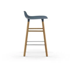 Normann Copenhagen Form Barstuhl Oak - Sitzhöhe 65 Cm - B 43 X T 43 Cm - Blue -Innendekorationen 331131 big 2