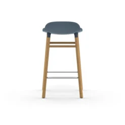 Normann Copenhagen Form Barstuhl Oak - Sitzhöhe 65 Cm - B 43 X T 43 Cm - Blue -Innendekorationen 331131 big 3
