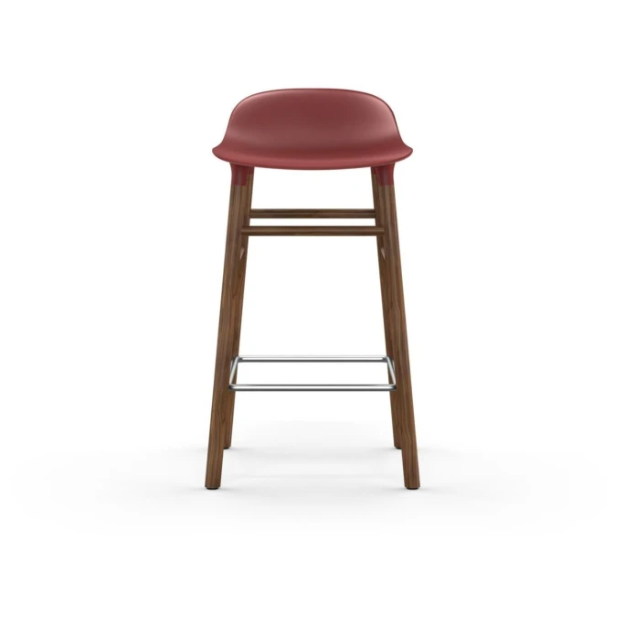Normann Copenhagen Form Barstuhl Walnut - Sitzhöhe 65 Cm - B 43 X T 43 Cm - Red 4 Normann Copenhagen Form Barstuhl Walnut - Sitzhöhe 65 Cm - B 43 X T 43 Cm - Red – Bild 2