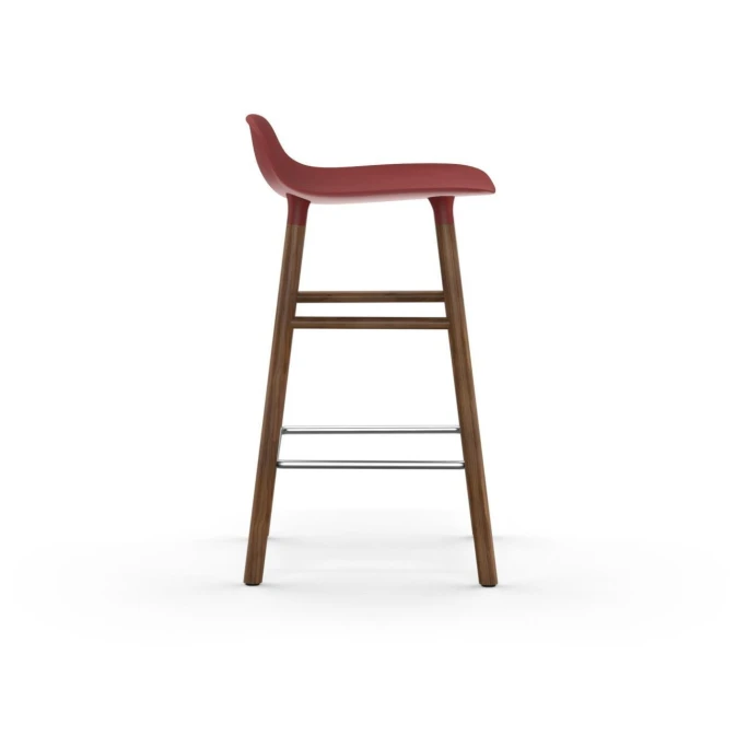 Normann Copenhagen Form Barstuhl Walnut - Sitzhöhe 65 Cm - B 43 X T 43 Cm - Red 5 Normann Copenhagen Form Barstuhl Walnut - Sitzhöhe 65 Cm - B 43 X T 43 Cm - Red – Bild 3