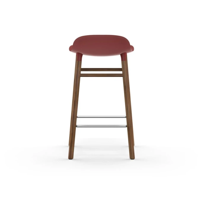 Normann Copenhagen Form Barstuhl Walnut - Sitzhöhe 65 Cm - B 43 X T 43 Cm - Red 6 Normann Copenhagen Form Barstuhl Walnut - Sitzhöhe 65 Cm - B 43 X T 43 Cm - Red – Bild 4