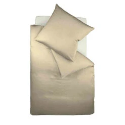 Fleuresse Colours Interlock Jersey Bettwäsche - 135x200 / 80x80 Cm - Taupe