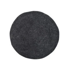 HK Living Felt Seat Stuhlkissen - Ø 35 Cm - Black