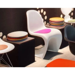 Hey-SIGN Panton Chair Sitzauflage Aus Naturfilz - 39x32 Cm - Wollweiss 03 -Innendekorationen 350541 big 2