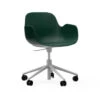 Normann Copenhagen Form White Swivel Bürostuhl Mit Rollen - Höhe 86 Cm X Ø 72,5 Cm - Sitzhöhe 37-50 Cm - Green 2 Normann Copenhagen Form White Swivel Bürostuhl Mit Rollen - Höhe 86 Cm X Ø 72,5 Cm - Sitzhöhe 37-50 Cm - Green -Innendekorationen 360973 big 0