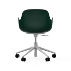 Normann Copenhagen Form White Swivel Bürostuhl Mit Rollen - Höhe 86 Cm X Ø 72,5 Cm - Sitzhöhe 37-50 Cm - Green -Innendekorationen 360973 big 3