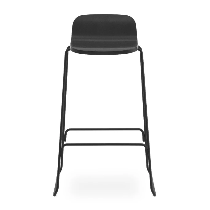 Normann Copenhagen Just Barstool Barhocker Mit Lehne - 90 X 47,5 X 44 Cm - Sitzhöhe 75 Cm - Black/Black 4 Normann Copenhagen Just Barstool Barhocker Mit Lehne - 90 X 47,5 X 44 Cm - Sitzhöhe 75 Cm - Black/Black – Bild 2