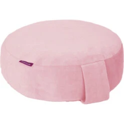Farbenfreunde Yoga Bodenkissen Aus Nicky-Stoff - Ø 31 Cm - Höhe 11 Cm - Ice Rose