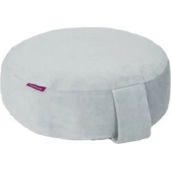 Farbenfreunde Yoga Bodenkissen Aus Nicky-Stoff - Ø 31 Cm - Höhe 11 Cm - Silvermoon