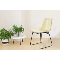 Kayoom Caila Stühle 2er-Set - 2 Stühle à 48,5 X 56,5 Cm - H 80 Cm - Weiß / Creme -Innendekorationen 377395 big 1