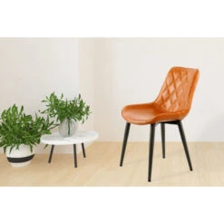 Kayoom Cecil Stühle 2er-Set - 2 Stühle à 53 X 60 Cm - H 81,5 Cm - Orange -Innendekorationen 377399 big 1