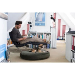 LABONI LUNA LOUNGE-KISSEN FÜR HUNDE - 90x65 Cm - Höhe 20 Cm - Olive Green -Innendekorationen 377594 big 11