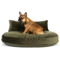 LABONI LUNA LOUNGE-KISSEN FÜR HUNDE - 90x65 Cm - Höhe 20 Cm - Olive Green -Innendekorationen 377594 big 22