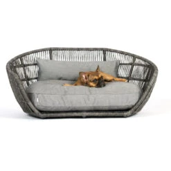 LABONI LUNA INDOOR & OUTDOOR LOUNGE-TIERKISSEN FÜR HUNDE - 90x65 Cm - Höhe 20 Cm - Black Silk -Innendekorationen 377599 big 5