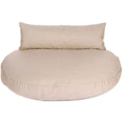 LABONI LUNA INDOOR & OUTDOOR LOUNGE-TIERKISSEN FÜR HUNDE - 90x65 Cm - Höhe 20 Cm - Lino