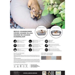 LABONI LUNA INDOOR & OUTDOOR LOUNGE-TIERKISSEN FÜR HUNDE - 90x65 Cm - Höhe 20 Cm - Lino -Innendekorationen 377600 big 10