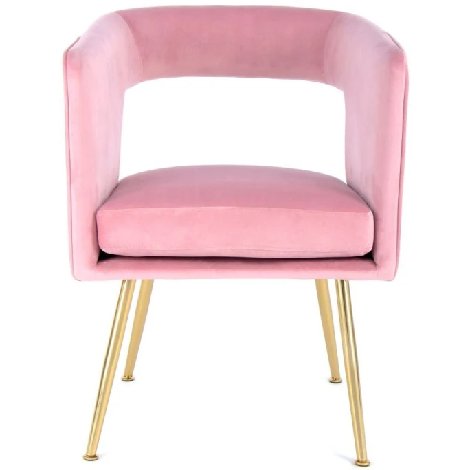 Kayoom STUHL Jolene 125 - 63x57x81 Cm - Rosa 4 Kayoom STUHL Jolene 125 - 63x57x81 Cm - Rosa – Bild 2