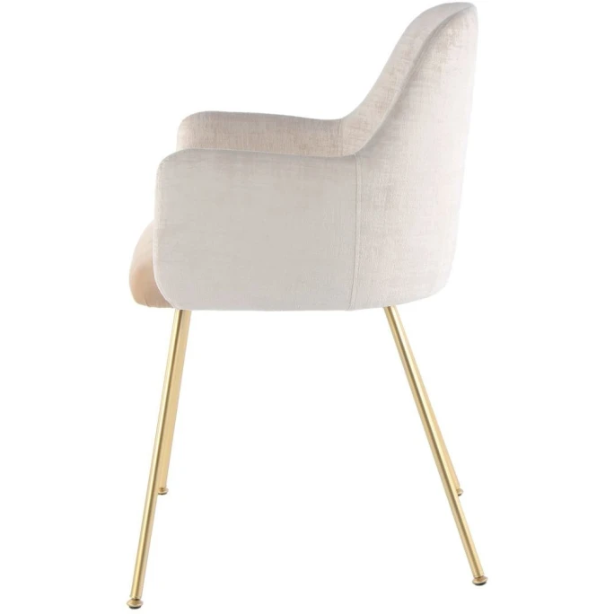 Kayoom STUHL Richard 525 - 54x51x85 Cm - Elfenbein / Beige 5 Kayoom STUHL Richard 525 - 54x51x85 Cm - Elfenbein / Beige – Bild 3