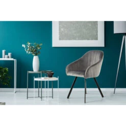 Kayoom Stuhl Jodie 125 - 2er-Set - 2 Stühle à 59 X 56 X 86 Cm - Dunkelgrau -Innendekorationen 406330 big 2